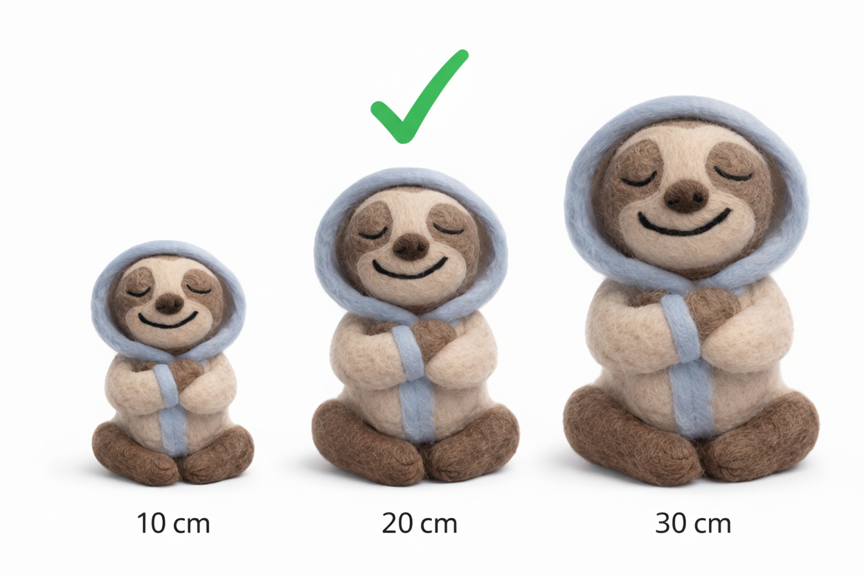 Lumi-Filzfigur mittelgroß