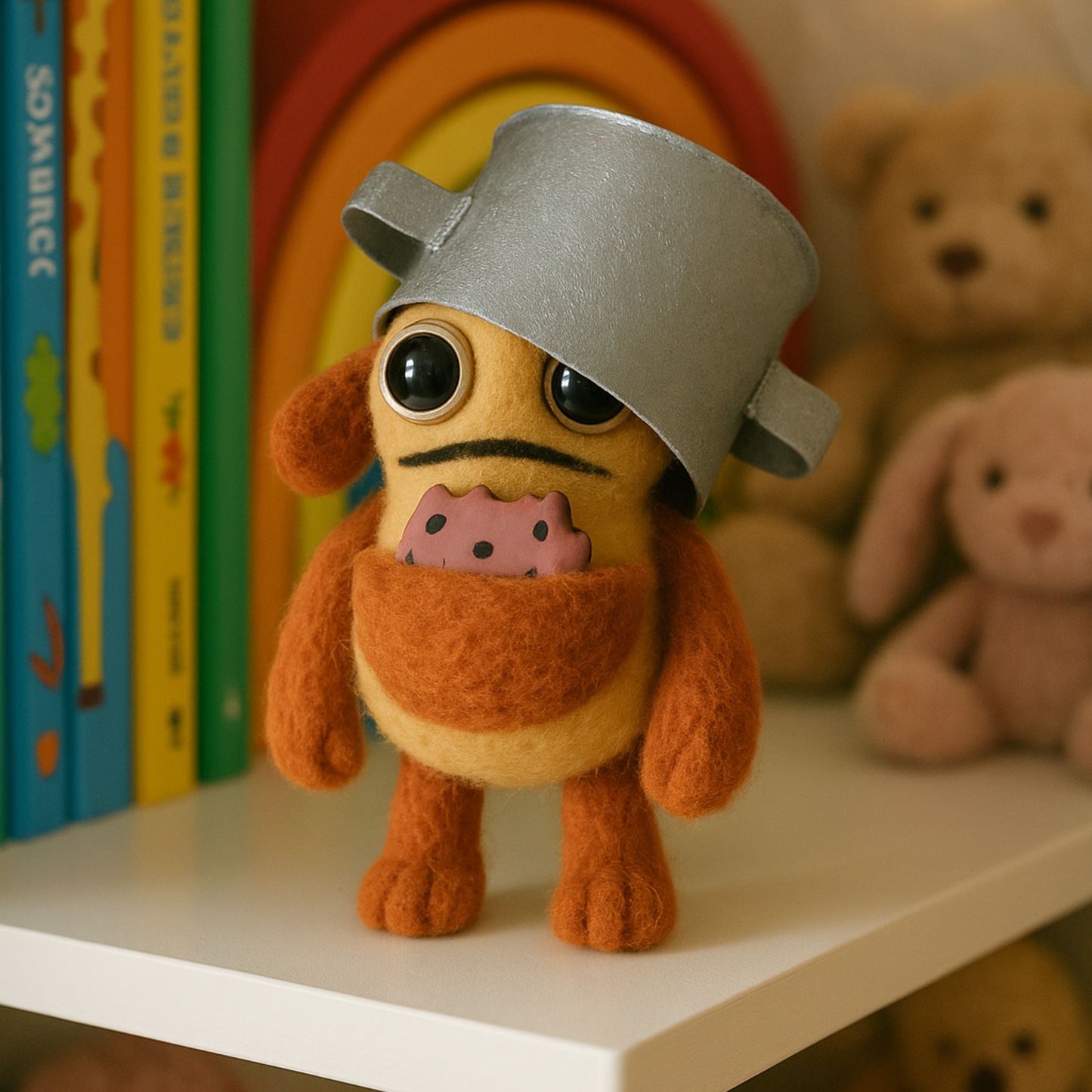 Hugo Hungrig - Filzfigur aus Wolle (Handmade)