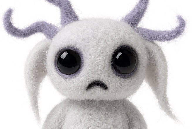 Lina Leere - Filzfigur aus Wolle (Handmade)