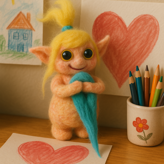 Silke Schüchtern - Filzfigur aus Wolle (Handmade)