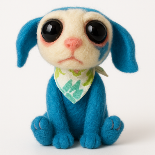 Tillmann Traurig - Filzfigur aus Wolle (Handmade)